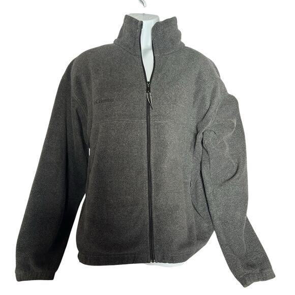 Columbia Full Zip X-Large Mens Fleece Jacket Gray Granite. Bottom Adjustable - Picture 1 of 7